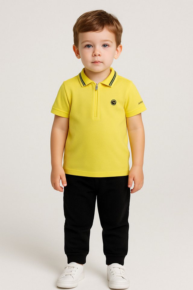 Panco T-Shirt Strick-Piqué-T-Shirt mit Kragen für Babys von Panco