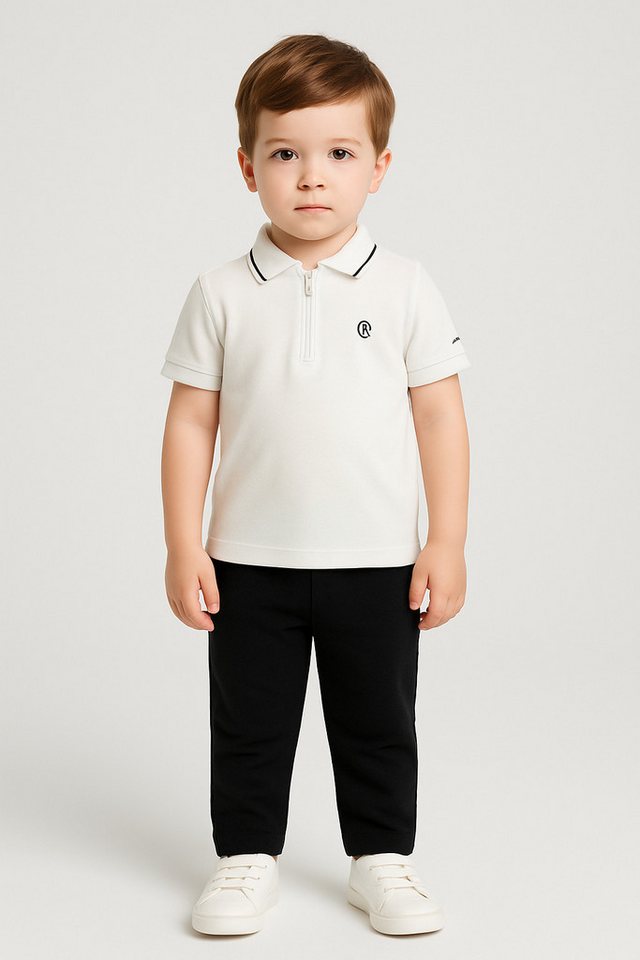 Panco T-Shirt Strick-Piqué-T-Shirt mit Kragen für Babys von Panco