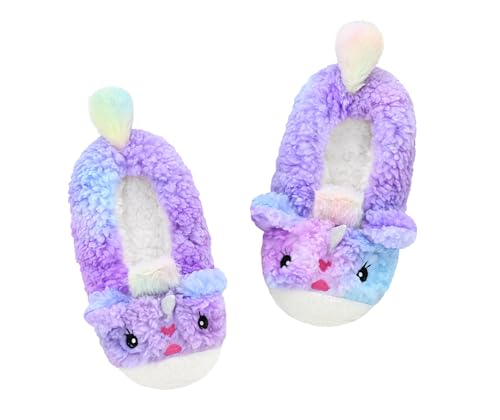 Panda Bros Dicke und warme Damen-Socken mit rutschfesten Greifern an der Unterseite, Charakter-Hausschuhe, Hausschuhe für Damen, Gemischtes Unicron, 12.5-13.5 Little Kid von Panda Bros