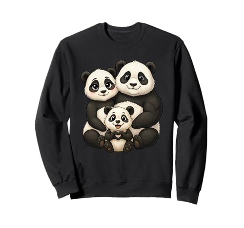 Panda mit Familie | Süßer Pandabär mit Panda Mama & Papa Sweatshirt Panda mit Familie | Süßer Pandabär mit Panda Mama & Papa Sweatshirt von Panda Designer Designs