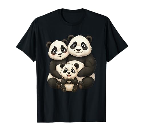 Panda mit Familie | Süßer Pandabär mit Panda Mama & Papa T-Shirt Panda mit Familie | Süßer Pandabär mit Panda Mama & Papa T-Shirt von Panda Designer Designs