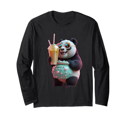 Panda Holding a Giant Cup Lustiges Unisex-Design Männer Frauen T-Shirt Langarmshirt Panda Holding a Giant Cup Lustiges Unisex-Design Männer Frauen T-Shirt Langarmshirt von Panda Holding a Giant Cup Funny Unisex Design tee
