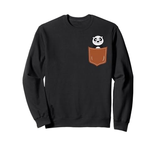 Niedlicher Panda in der Tasche, Tier-Design für Kinder und Erwachsene Sweatshirt von Panda In Pocket Design For Animal Lovers And Kids