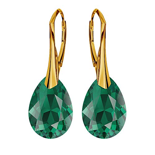 Ohrringe Silber 925 Hängend - Vergoldete Ohrringe Hängend mit Kristallen - Wählen Sie Schmuck für Sie - Wetten Sie Auf Silber Ohrringe Damen in Form eines Tropfes Ohrringe Silber 925 Hängend - Vergoldete Ohrringe Hängend mit Kristallen - Wählen Sie Schmuck für Sie - Wetten Sie Auf Silber Ohrringe Damen in Form eines Tropfes von Panda-Jewellery