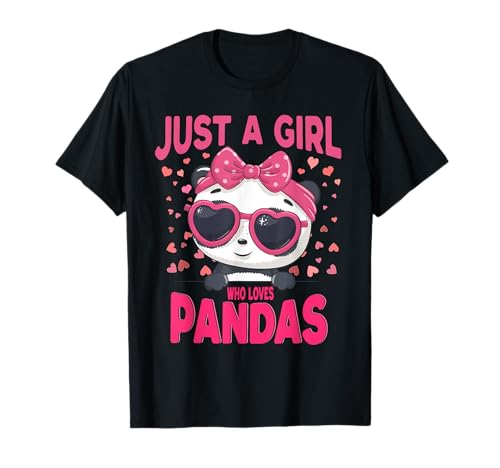 Nur EIN Mädchen, das Pandas liebt, niedlicher Baby-Panda-Liebhaber T-Shirt Nur EIN Mädchen, das Pandas liebt, niedlicher Baby-Panda-Liebhaber T-Shirt von Panda Love Apparel