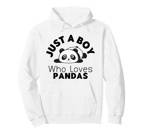 Just A Boy Who Loves Pandas Niedlicher Pandabär Pullover Hoodie Just A Boy Who Loves Pandas Niedlicher Pandabär Pullover Hoodie von Panda Lover Designs