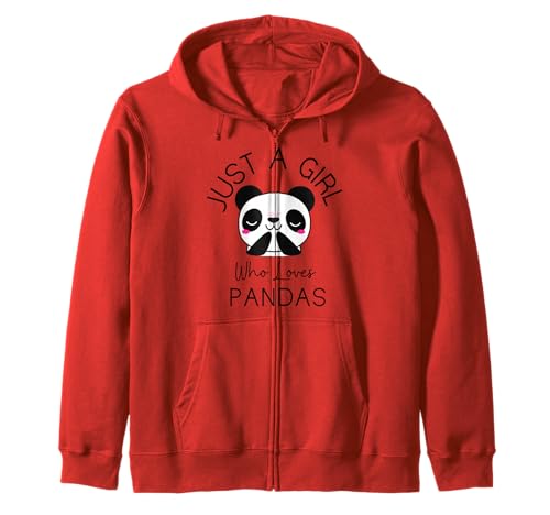 Nur EIN Mädchen, das Pandas süßen Pandabären liebt Kapuzenjacke Nur EIN Mädchen, das Pandas süßen Pandabären liebt Kapuzenjacke von Panda Lover Designs