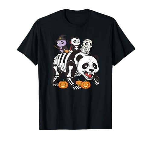 Lustiges Panda-Skelett, Mama, Hexe, Halloween, Kinder, Herren und Damen T-Shirt Lustiges Panda-Skelett, Mama, Hexe, Halloween, Kinder, Herren und Damen T-Shirt von Panda Lovers Cute Halloween Outfits for Boy Girl
