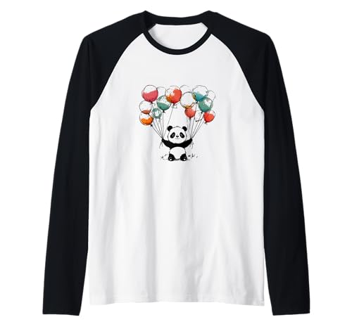 Geburtstag Valentine Baby Feier Pandaballons Raglan von Panda süß