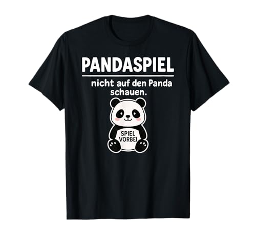 Funny Panda Don't Look Game Over Animal Lover Boys Girls Kids T-Shirt von PandaAxis1