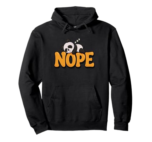 Lustiger Panda Nope Lazy Animal Lover Jungen Mädchen Kinder Pullover Hoodie von PandaAxis1