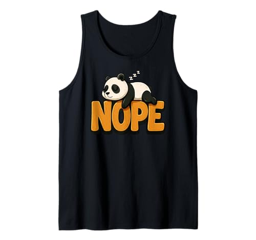 Lustiger Panda Nope Lazy Animal Lover Jungen Mädchen Kinder Tank Top von PandaAxis1