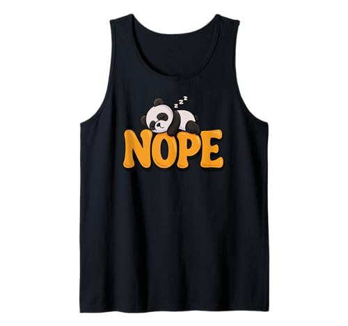 Lustiger Panda Nope Lazy Animal Lover Jungen Mädchen Kinder Tank Top von PandaAxis1