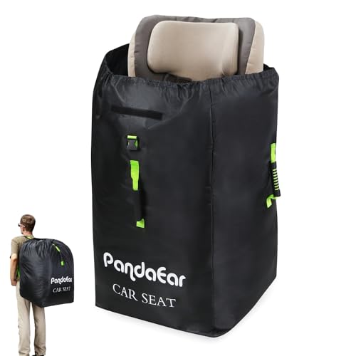 Pandaear Transporttasche Kinderwagen SchutzhüLle Flugzeug, Buggy Tasche, Wasserabweisende Kinderwagen Tasche Flug, SchutzhüLle Babyschale mit Schultergurt für Babyschalen & SitzerhöHung von PandaEar
