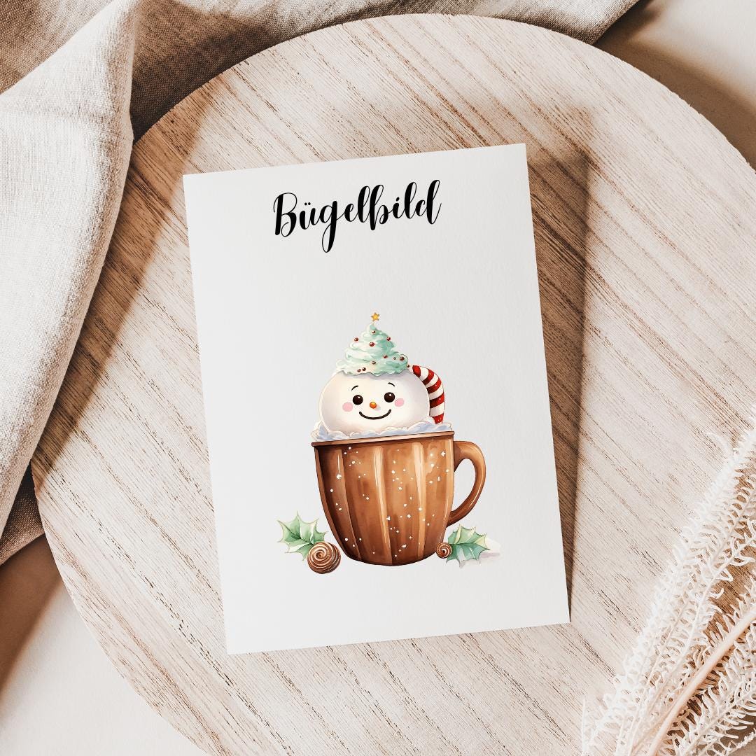 Bügelbild Schneemann Weihnachten | Schneemannschaum in Einer Tasse Christmas Dtf Diy Projekt Bügelbild Schneemann Weihnachten | Schneemannschaum in Einer Tasse Christmas Dtf Diy Projekt von PandaFloeckchen
