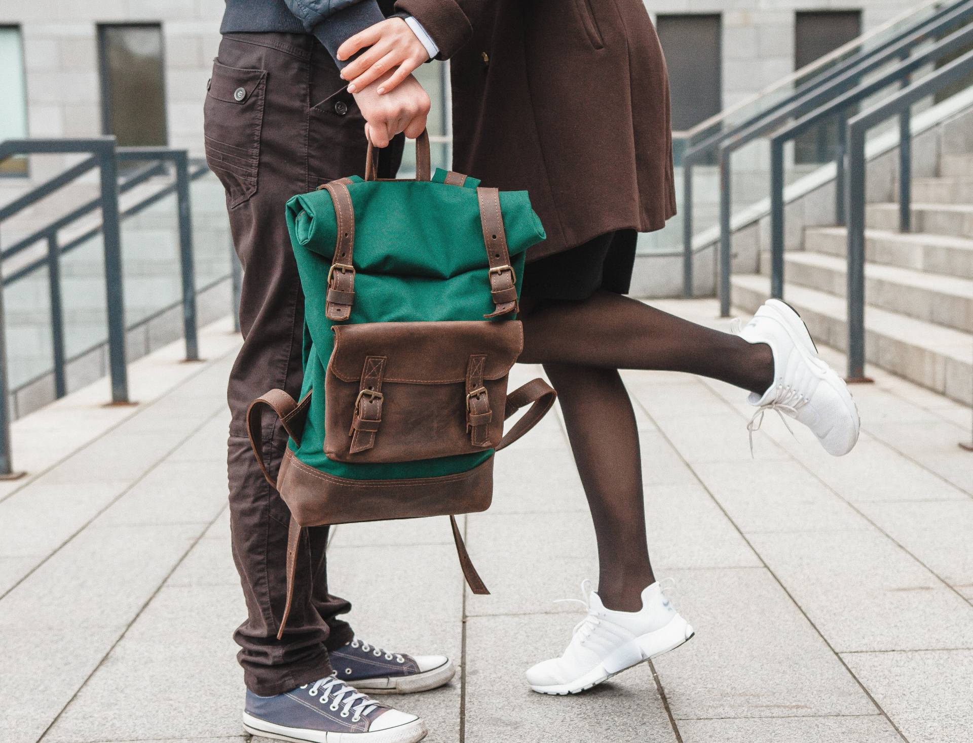 Roll Top Rucksack, Herren Rucksack, Leinwand Rucksack, Rucksack Rucksack, Windeltasche Rucksack, Laptop Rucksack, Rucksack, Reise Rucksack Männer von PandaUA