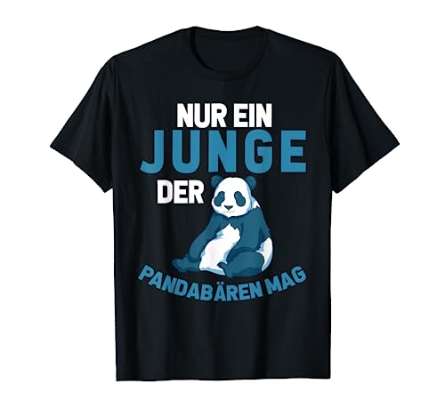 Chinesisches Zoo Tier Pandabären Tierliebhaber Jungen Panda T-Shirt von Pandabär Zoo Tier Panda Geschenk