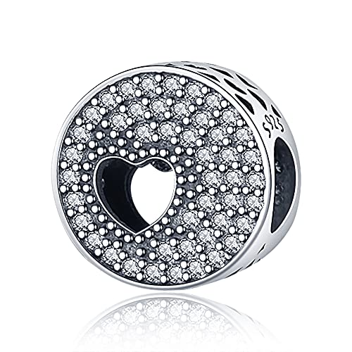 Pandach Damen Charm Anhänger für Armband 925 Sterling Silber Charms Beads passend für Armband und Halskette, Kompatibel mit Europäischen Armbänder für Frauen Mädchen von Pandach