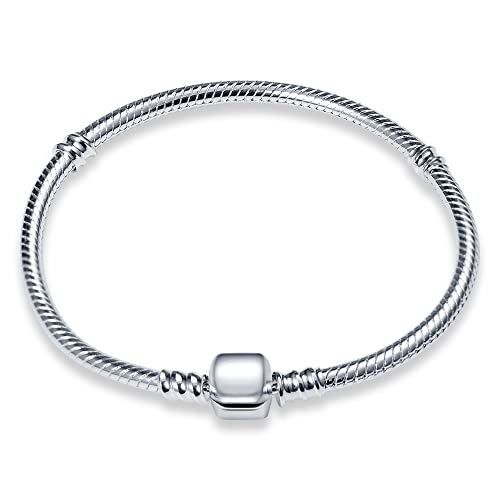 Pandach Armband Damen 925 Sterling Silber, Armbänder Moments Schlangen-Gliederarmband Armkette Valentinstag Muttertag Geburtstags Weihnachten Geschenk für Frauen Freundin Mama von Pandach