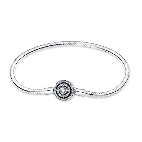 Pandach Armband Damen 925 Sterling Silber, Armbänder Moments Schlangen-Gliederarmband Armkette Valentinstag Muttertag Geburtstags Weihnachten Geschenk für Frauen Freundin Mama CMB061 von Pandach