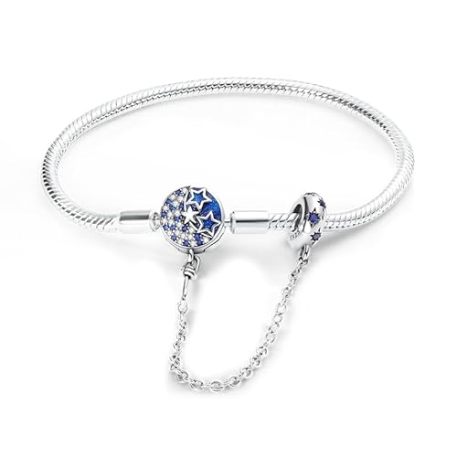 Pandach Armband Damen 925 Sterling Silber, Armbänder Moments Schlangen-Gliederarmband Armkette Valentinstag Muttertag Geburtstags Weihnachten Geschenk für Frauen Freundin Mama von Pandach