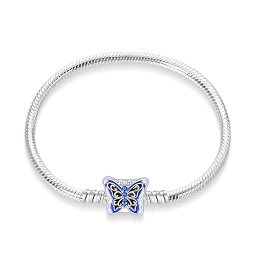 Pandach Armband Damen 925 Sterling Silber, Armbänder Moments Schlangen-Gliederarmband Armkette Valentinstag Muttertag Geburtstags Weihnachten Geschenk für Frauen Freundin Mama CMB051 von Pandach