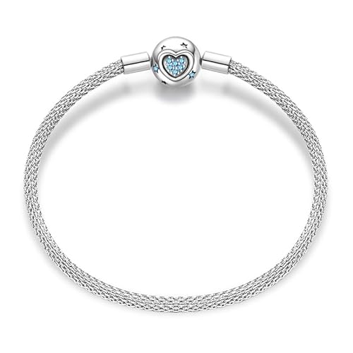 Pandach Armband Damen 925 Sterling Silber, Armbänder Moments Schlangen-Gliederarmband Armkette Valentinstag Muttertag Geburtstags Weihnachten Geschenk für Frauen Freundin Mama von Pandach