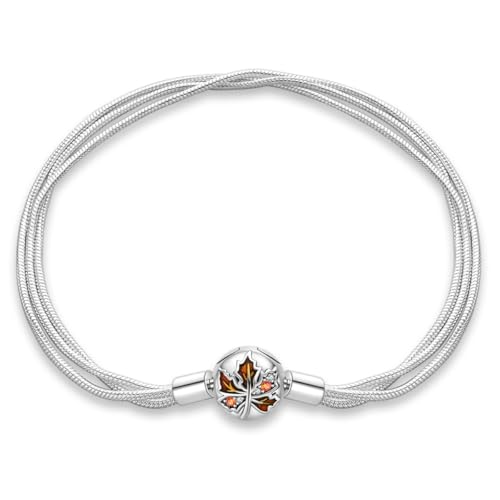 Pandach Armband Damen 925 Sterling Silber, Armbänder Moments Schlangen-Gliederarmband Armkette Valentinstag Muttertag Geburtstags Weihnachten Geschenk für Frauen Freundin Mama von Pandach