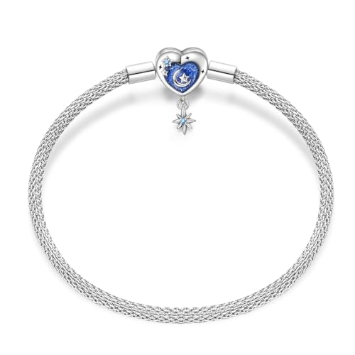 Pandach Armband Damen 925 Sterling Silber, Armbänder Moments Schlangen-Gliederarmband Armkette Valentinstag Muttertag Geburtstags Weihnachten Geschenk für Frauen Freundin Mama von Pandach