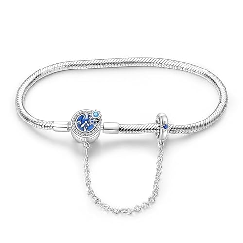 Pandach Armband Damen 925 Sterling Silber, Armbänder Moments Schlangen-Gliederarmband Armkette Valentinstag Muttertag Geburtstags Weihnachten Geschenk für Frauen Freundin Mama von Pandach