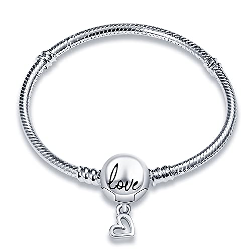 Pandach Armband Damen 925 Sterling Silber, Armbänder Moments Schlangen-Gliederarmband Armkette Valentinstag Muttertag Geburtstags Weihnachten Geschenk für Frauen Freundin Mama CMB061 von Pandach