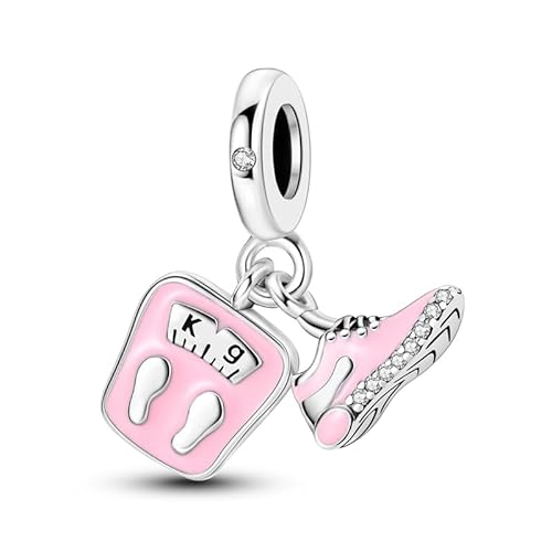 Pandach Damen Charm Anhänger für Armband 925 Sterling Silber Charms Beads passend für Armband und Halskette, Kompatibel mit Europäischen Armbänder für Frauen Mädchen C12 von Pandach