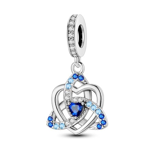 Pandach Damen Charm Anhänger für Armband 925 Sterling Silber Charms Beads passend für Armband und Halskette, Kompatibel mit Europäischen Armbänder für Frauen Mädchen C12 von Pandach