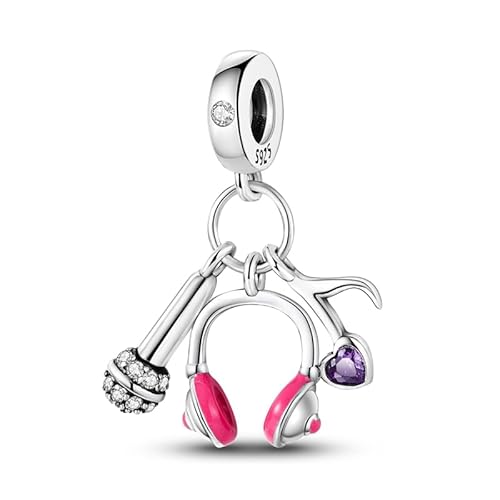 Pandach Damen Charm Anhänger für Armband 925 Sterling Silber Charms Beads passend für Armband und Halskette, Kompatibel mit Europäischen Armbänder für Frauen Mädchen C39 von Pandach