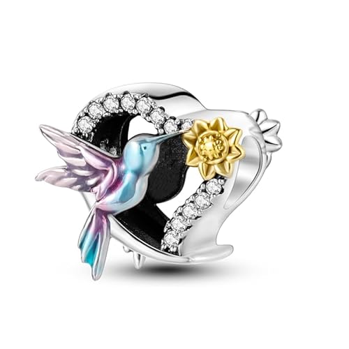 Pandach Damen Charm Anhänger für Armband 925 Sterling Silber Charms Beads passend für Armband und Halskette, Kompatibel mit Europäischen Armbänder für Frauen Mädchen von Pandach