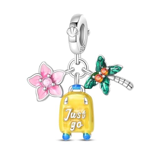 Pandach Damen Charm Anhänger für Armband 925 Sterling Silber Charms Beads passend für Armband und Halskette, Kompatibel mit Europäischen Armbänder für Frauen Mädchen von Pandach