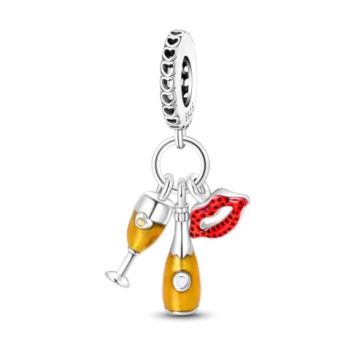 Pandach Damen Charm Anhänger für Armband 925 Sterling Silber Charms Beads passend für Armband und Halskette, Kompatibel mit Europäischen Armbänder für Frauen Mädchen von Pandach