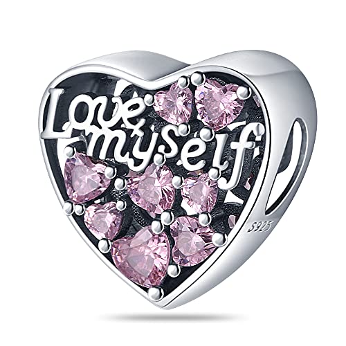 Pandach Damen Charm Anhänger für Armband 925 Sterling Silber Charms Beads passend für Armband und Halskette, Kompatibel mit Europäischen Armbänder für Frauen Mädchen von Pandach