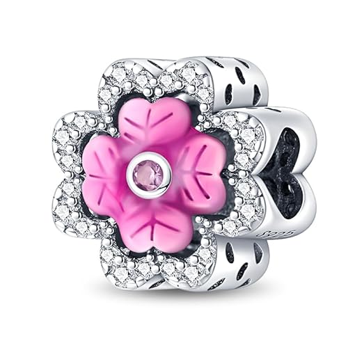 Pandach Damen Charm Anhänger für Armband 925 Sterling Silber Charms Beads passend für Armband und Halskette, Kompatibel mit Europäischen Armbänder für Frauen Mädchen von Pandach