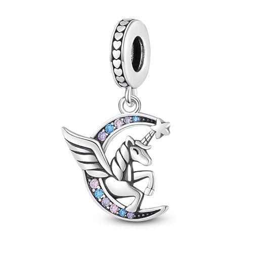 Pandach Damen Charm Anhänger für Armband 925 Sterling Silber Charms Beads passend für Armband und Halskette, Kompatibel mit Europäischen Armbänder für Frauen Mädchen von Pandach