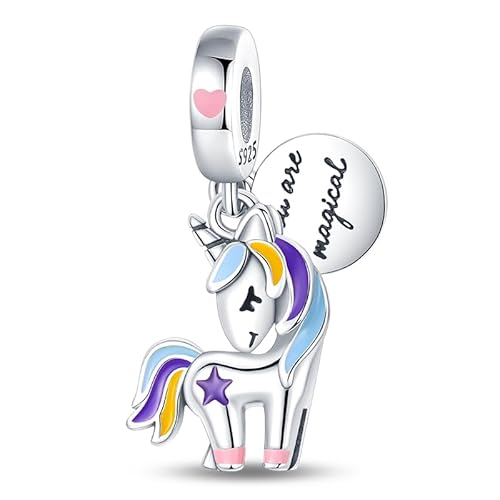 Pandach Damen Charm Anhänger für Armband 925 Sterling Silber Charms Beads passend für Armband und Halskette, Kompatibel mit Europäischen Armbänder für Frauen Mädchen von Pandach