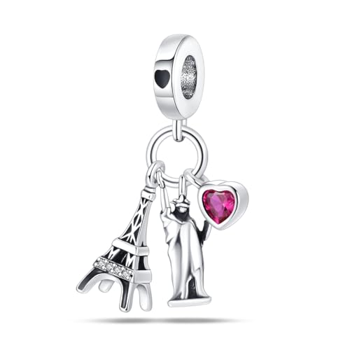Pandach Damen Charm Anhänger für Armband 925 Sterling Silber Charms Beads passend für Armband und Halskette, Kompatibel mit Europäischen Armbänder für Frauen Mädchen von Pandach