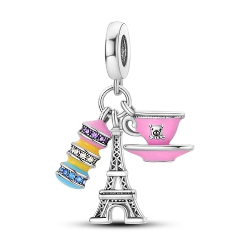 Pandach Damen Charm Anhänger für Armband 925 Sterling Silber Charms Beads passend für Armband und Halskette, Kompatibel mit Europäischen Armbänder für Frauen Mädchen C5 von Pandach