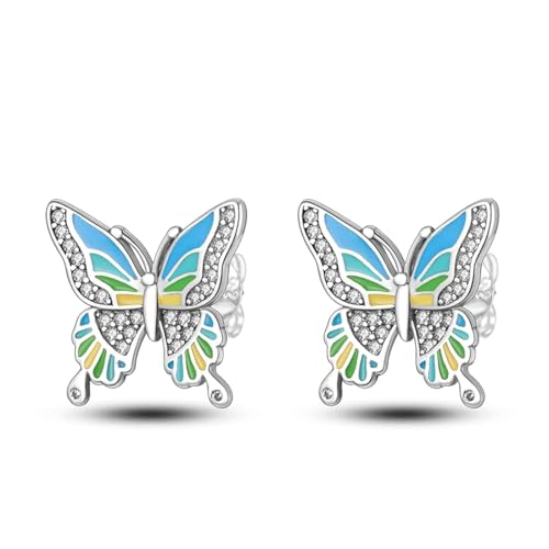 Pandach Silber Ohrringe für Damen Ohrringe, 1 Paar 925 Sterling Silber Ohrstecker mit Zirkonia CZ Hypoallergen von Pandach