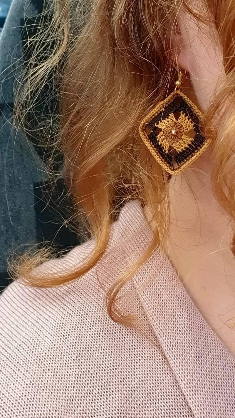 Earth Colored Earrings Autumn For Women von PandalaShop