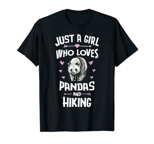 Pandas und Wandershirt Geschenk Mädchen Frauen T-Shirt von Pandas Memme