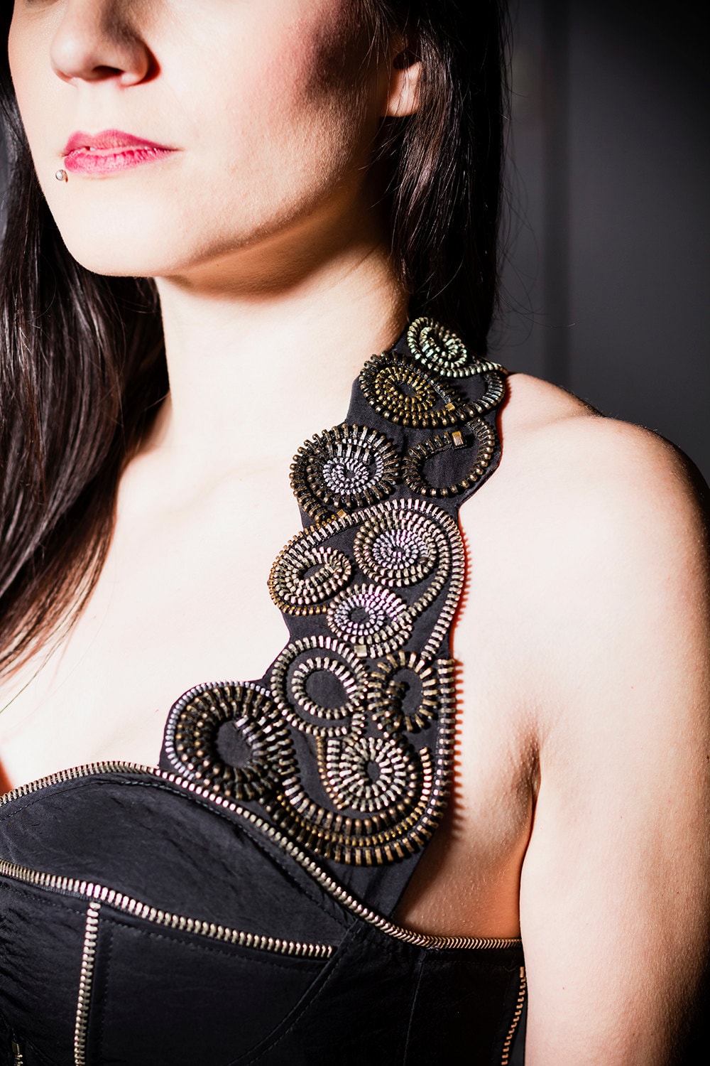 Verkauf Kleid Mit Reißverschlüssen, Abschlussballkleid, Cocktailkleid von PandemoniumClothing