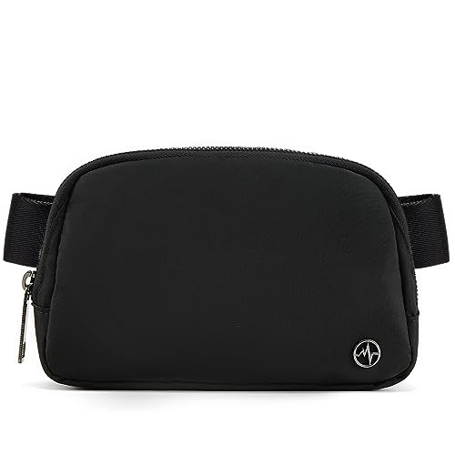 Pander Bauchtasche überall Gürteltasche, Bauchtasche Crossbody Taschen für Frauen Designer, Schwarzes Polyester, Einheitsgröße, Gürteltaschen überall von Pander