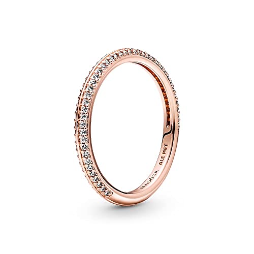 PANDORA ME Ring "Pavé" rosévergoldet, Zirkonia 189679C01 50 von PANDORA