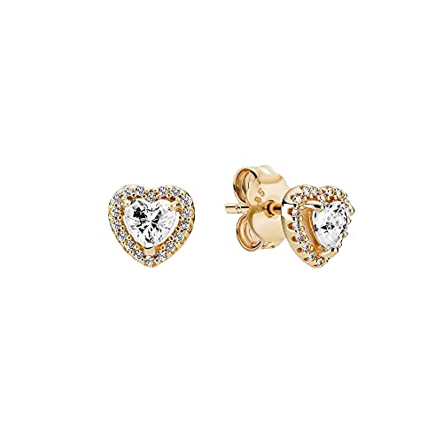 Pandora Damen Ohrstecker "Erhöhtes Herz" 14k Gold, Zirkonia 259137C01 Pandora Damen Ohrstecker "Erhöhtes Herz" 14k Gold, Zirkonia 259137C01 von Pandora